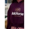 Wine and Rose Cropped Hoodie