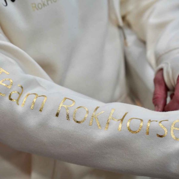 Cream Cross neck Hoodie