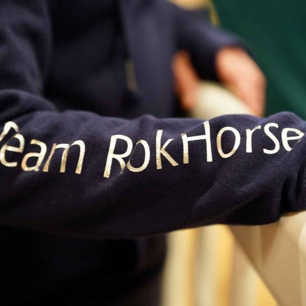 Navy Cross Neck Hoodie